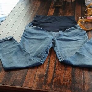 Time and Tru Women's Blue Maternity Jeggings